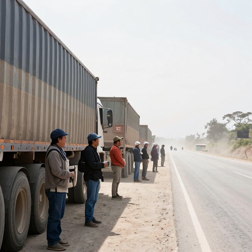 Ucayali: Transportistas desbloquean kilómetro 6, pero mantienen la protesta