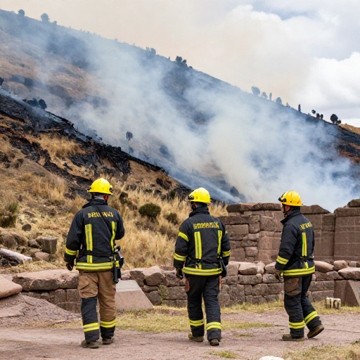 Saqsaywaman fortalece su seguridad con tres brigadas contra incendios forestales