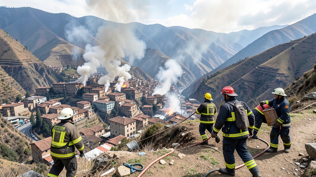 Cusco: FAP despliega Spartan para combatir incendio forestal en Calca