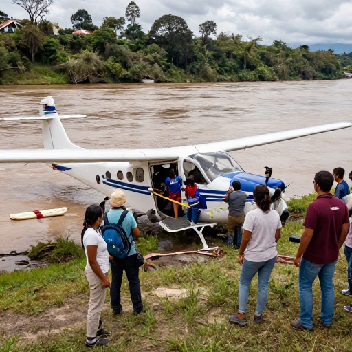 Avióneta con falla mecánica se estrella cerca al río Ucayali y sus tripulantes logran escapar sin heridas