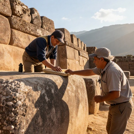 Inician limpieza de pintas en rocas incas del parque arqueológico Sacsayhuamán