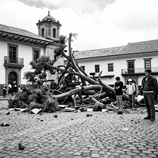 Cusco: Evalúan árboles del Centro Histórico tras caída en Plaza Regocijo