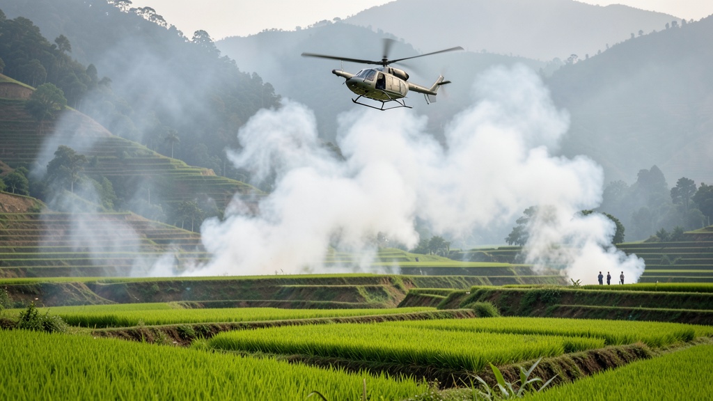 Fuerza Aérea del Perú despliega operaciones para combatir incendios forestales en Urubamba y Tanta