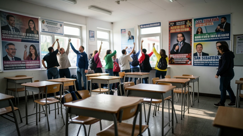 Denuncian a candidato de San Sebastián por campaña en colegios y acoso