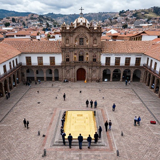 Placa de oro de Machu Picchu reaparece en la Municipalidad del Cusco