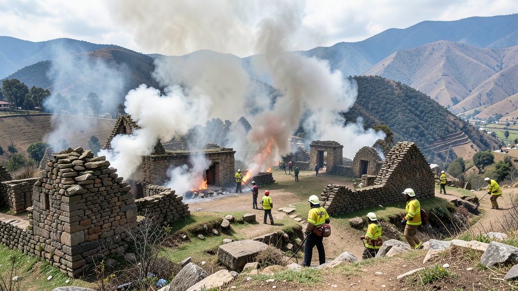 Fuerza Aérea del Perú combate incendios forestales en Cusco y Ayacucho