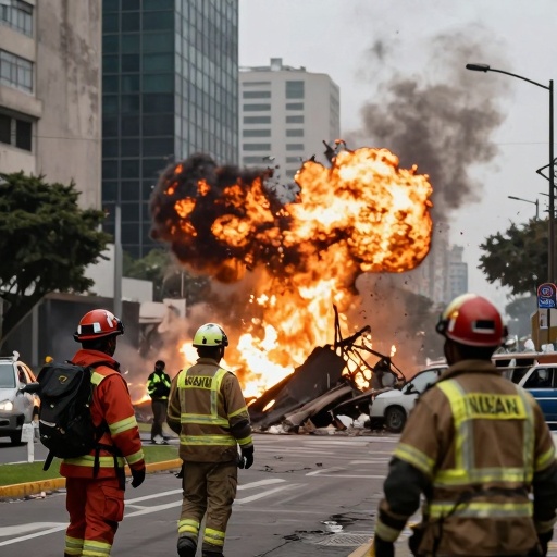 Kiev enfrenta más de 10 explosiones por ataque con misiles