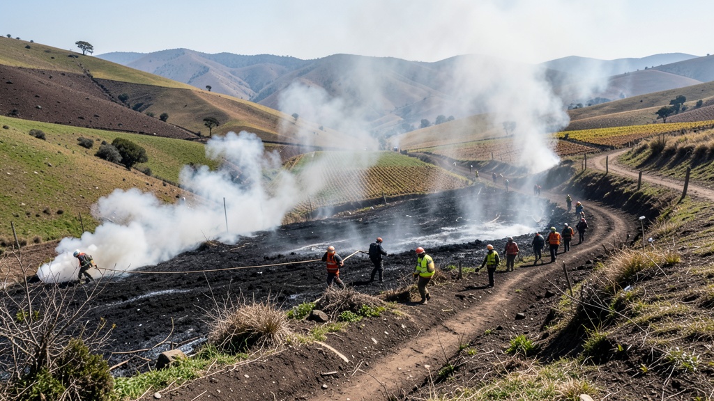 Incendio forestal deja un fallecido en Yanahuara, Urubamba